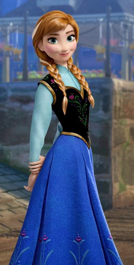 Princess Anna as portrayed in her official character profile.  