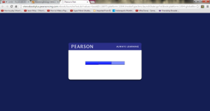 Screenshot of E-book loading. Taken from Pearson Education website 
