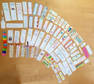 Bookmarks made by Literary Club 