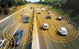 The Vehicle-to-Vehicle network will allow drivers to be aware of their surroundings and decrease road accidents.  (Photo: Department of Transportation) 