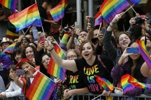 A crowd rejoices during the Heritage Pride March in New York, one of many gay pride parades of 2015 (Photo: www.csmonitor.com). 
