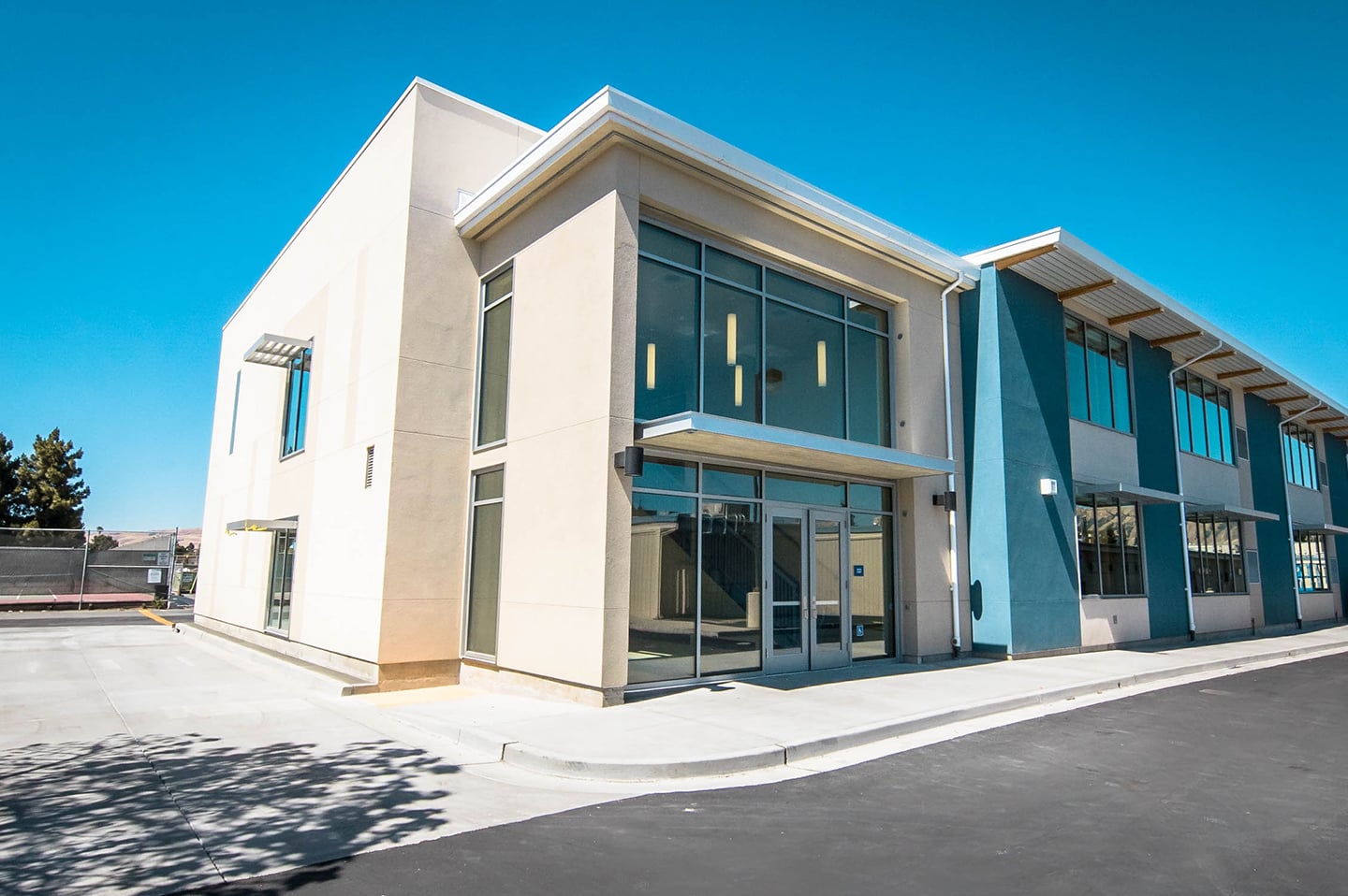 The Irvington High School new building is built by the measure E bond by the Fremont Unified School District, costing approximately 11.8 million. 