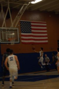 Due to their tight defense, freshman Kaushal Bobba was able to run a fast break and score an open layup.