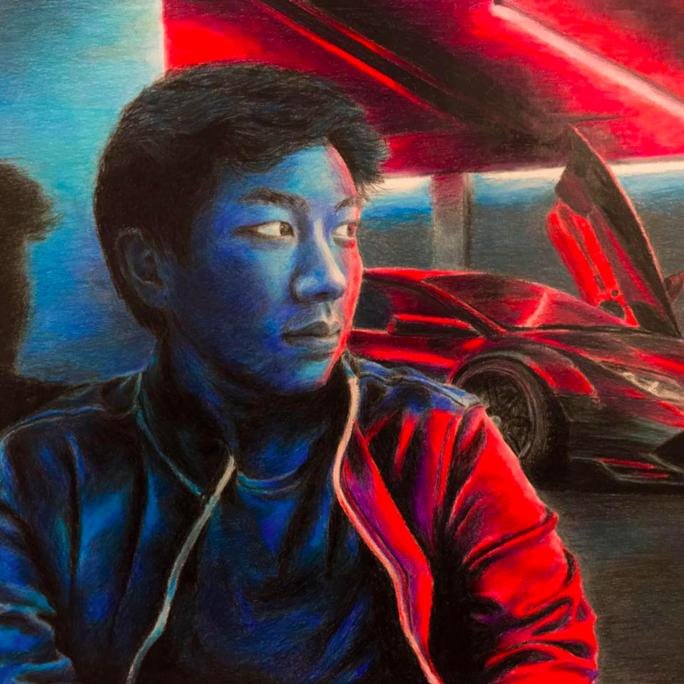Wong developed this piece after being inspired by “The Weekend’s” music video for “Starboy.”