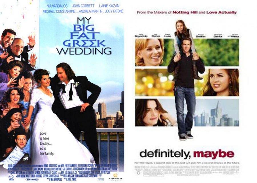 The promotional posters for these two rom-coms.