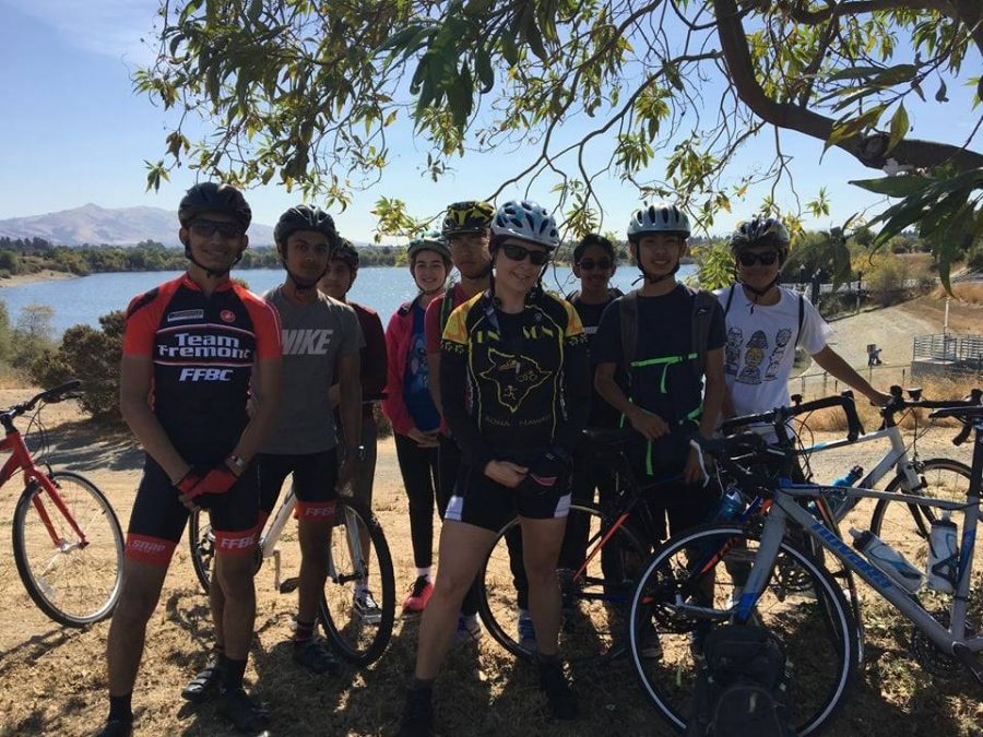  Cycling Club members biked to Quarry Lakes for their first event of the year
