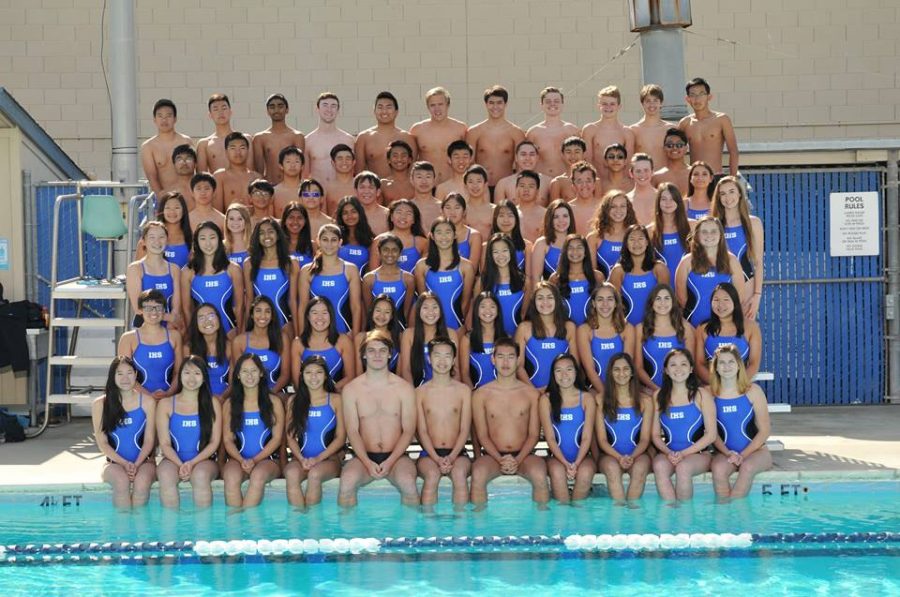 The swim team developed over the course of the season
to become a more spirited and cooperative team.