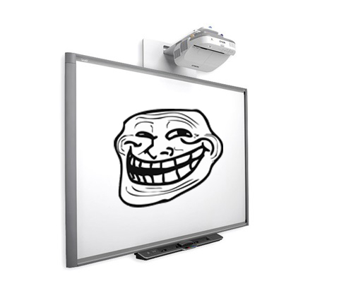 The smartboard is a dangerous thing.
