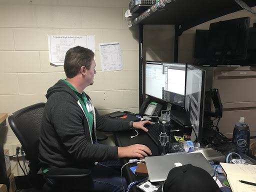 IT Specialist Nicholas Chapman made sure teachers were able to connect to the new wifi.
