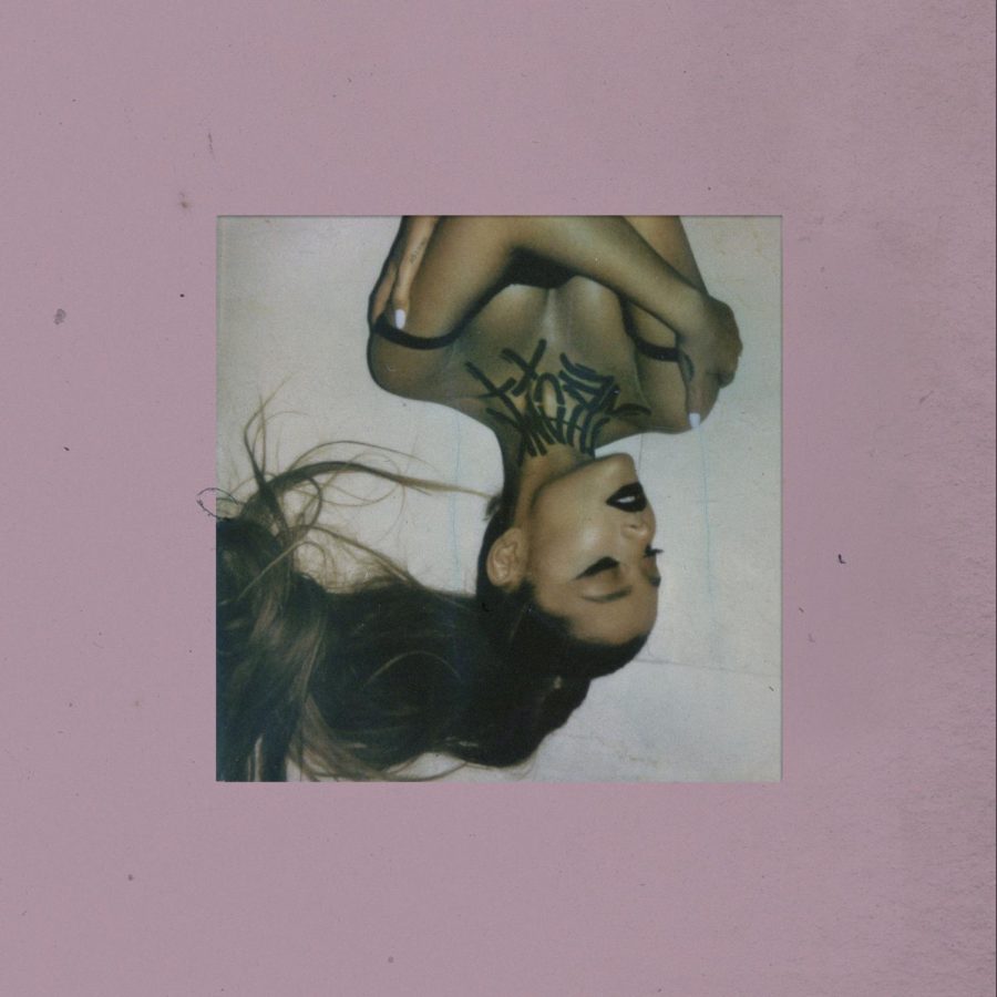 Grande continues the upside-down aesthetic of 2018’s Sweetener, but gives things a more personal flair this time. 