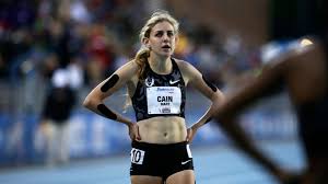 Mary Cain, one of the first female athletes to come forward with allegations against Nike, pictured at the 2016 Drake Relay while training with Nike.