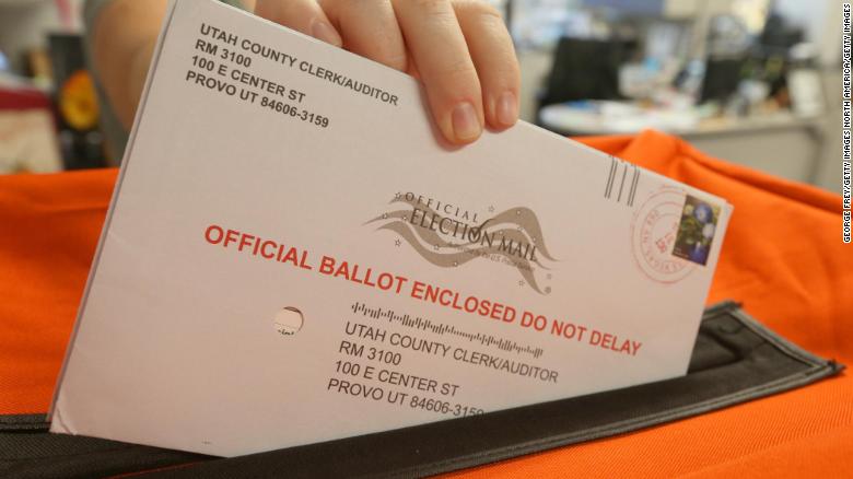 Mail-in ballots can be mailed out at official drop-boxes or can be put back into the mail.
