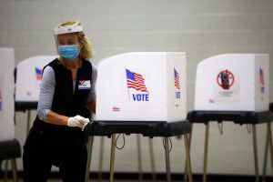 For this year’s election, poll workers worked harder than usual to disinfect voting booths across the country, so that Americans could safely cast their vote.