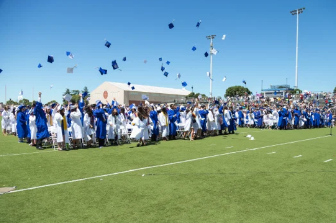 Students will be spaced 6ft apart from each other but will have a nearly traditional graduation experience.