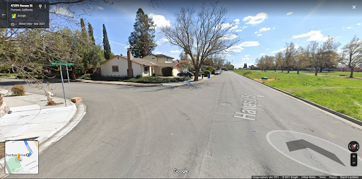 Google maps of Havasu St/Choctaw Dr (where suspected was spotted)
