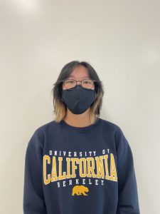 Adora Liu (12) in her UC Berkeley sweatshirt. 