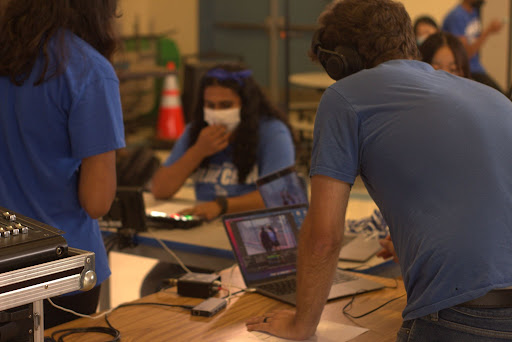 The Irvington Rally Committee, hard at work, creating the perfect rally.