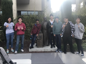The IHS Quiz Bowl team has competed at many invitationals, including California Cup #4 at Bellarmine High School pictured above.