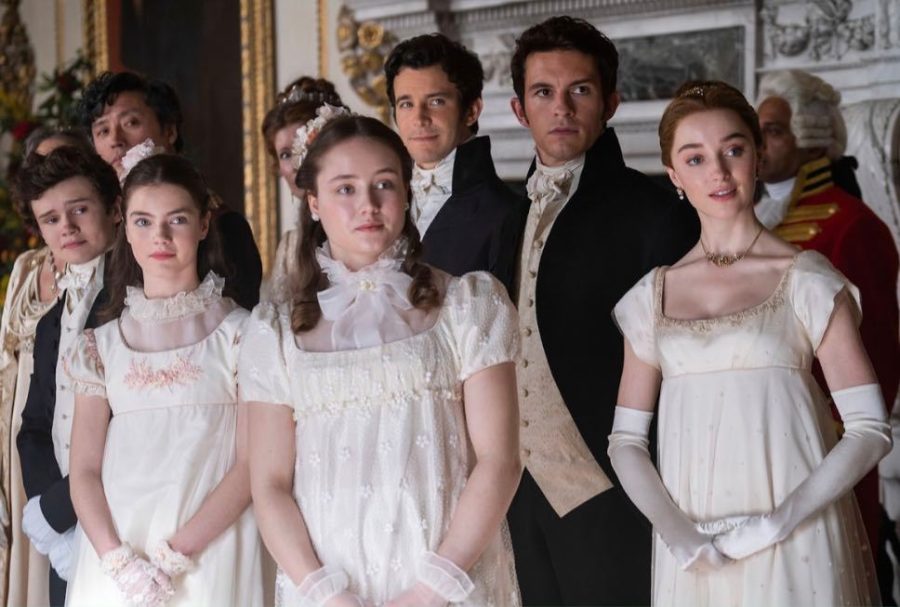 US Weekly
Each season of “Bridgerton” centers around one of the Bridgerton siblings, six of which are pictured above. (Left to right: Gregory, Hyacinth, Francesca, Benedict, Anthony, and Daphne)