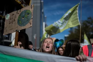 Protestors take to the streets to advocate for Climate Advocacy (New York Times).