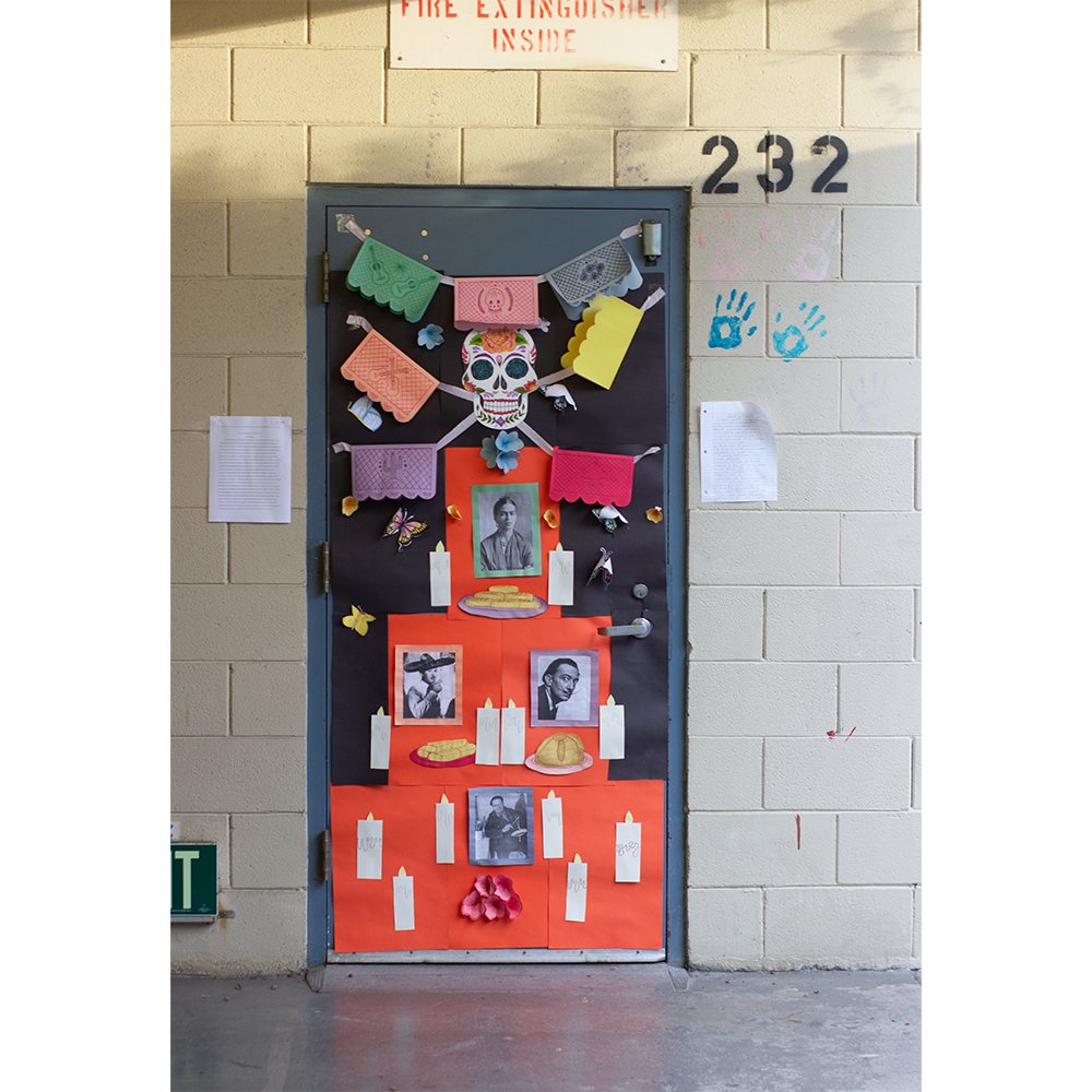 Decorated Doors for Día de los Muertos Dazzle Students and Staff — The  Irvington Voice