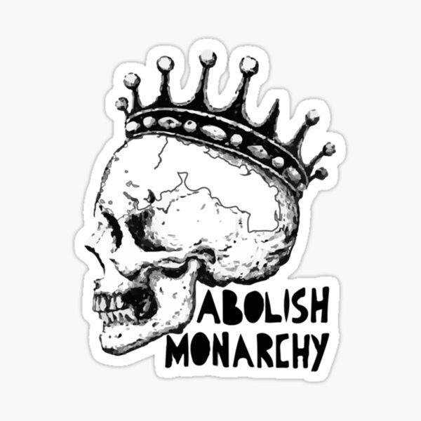 The monarchy’s deteriorating role in modern society resembles the ancient crown on the skull.
