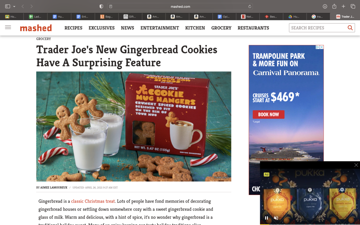 Number 3 on the list of Trader Joes cookie ranks