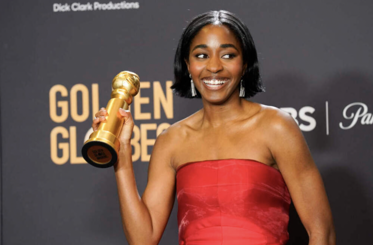 Chris Pizello for the Associated Press (AP)
Ayo Edebiri shows off her well-deserved golden globe for her spectacular performance
in “The Bear”