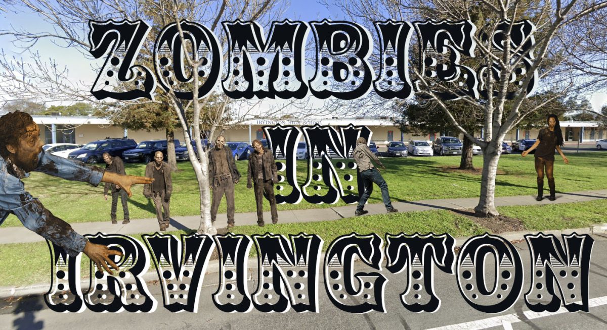 Bystanders spot zombies wandering around Irvington’s campus