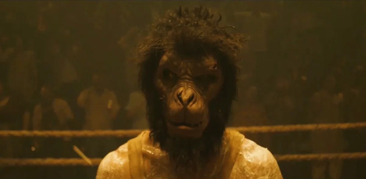 Dev Patel plays a monkey-mask-wearing fighter in Monkey Man.