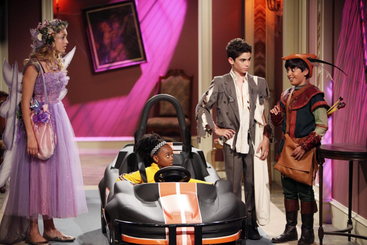 The Ross kids from Disney Channel show “Jessie” trick or treating in the Halloween special “The Whining” (Disney).