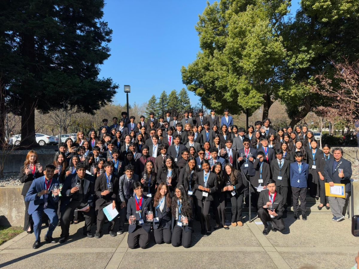 Irvington’s Chapter poses after competing during the 2025 Northern California District Career Development Conference.