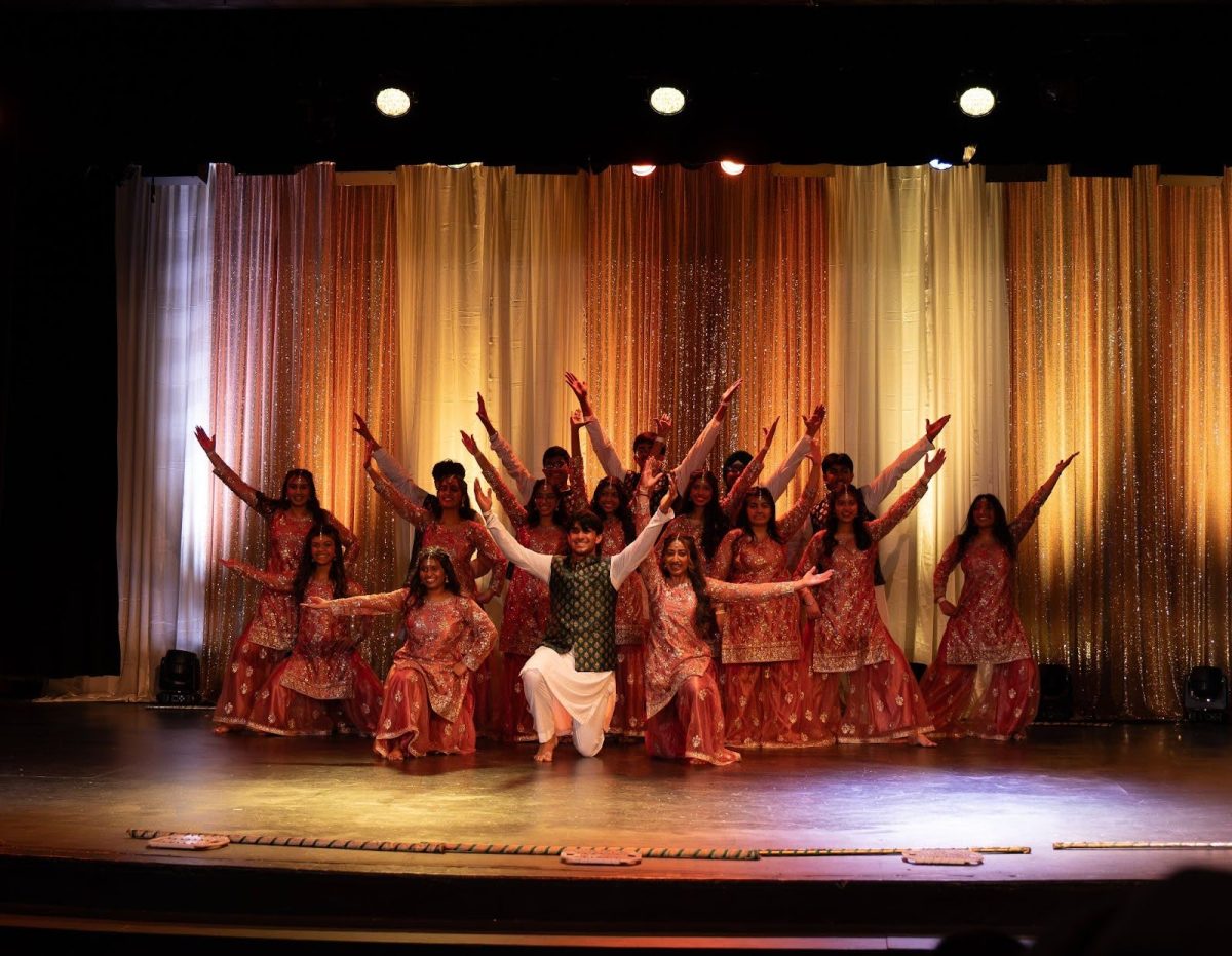 Irvington Bhangra Crew, one of four Irvington dance teams, concludes their set.