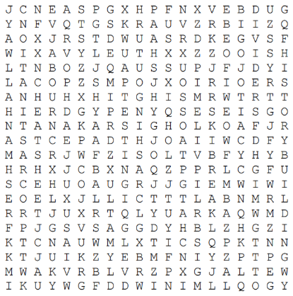 I Came, I Saw, I Couldn't Find It - An Irvington Word Search