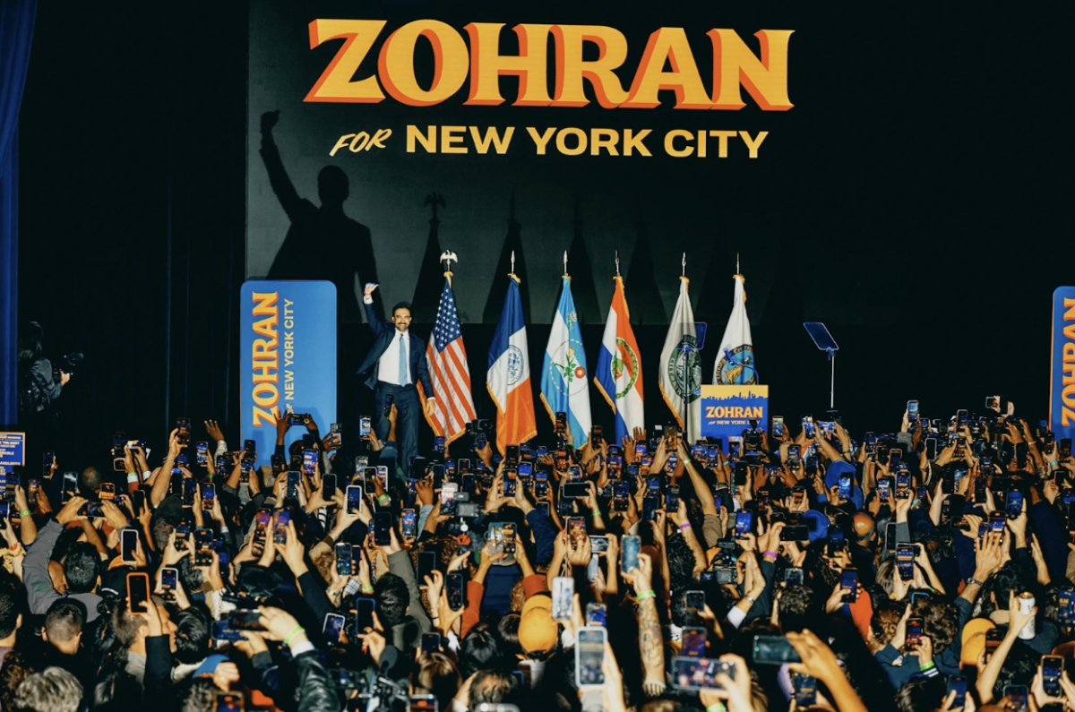 Voters cheer Mamdani’s historic New York City victory as the city’s first Muslim and Asian-American mayor.